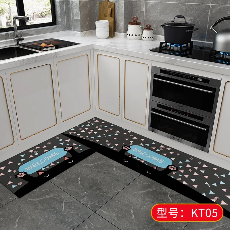 waterproof indoor foot mat kitchen mat set of 2 non-slip comfort kitchen rug kitchen floor mats