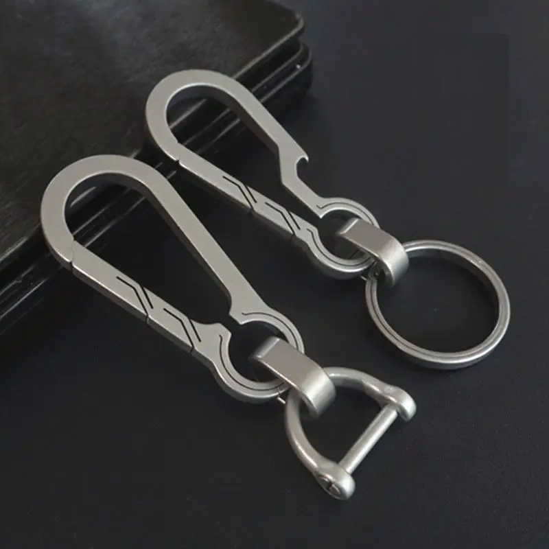 luxury Metal keychain titanium titanium carabiner keychain titanium keychain