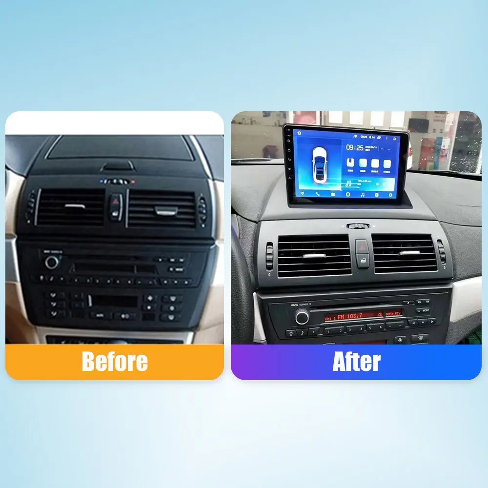 Car Radio For BMW X3 2004 2005-2012 2Din Android Octa Core Car Stereo DVD GPS Navigation Player Multimedia Android Auto Carplay