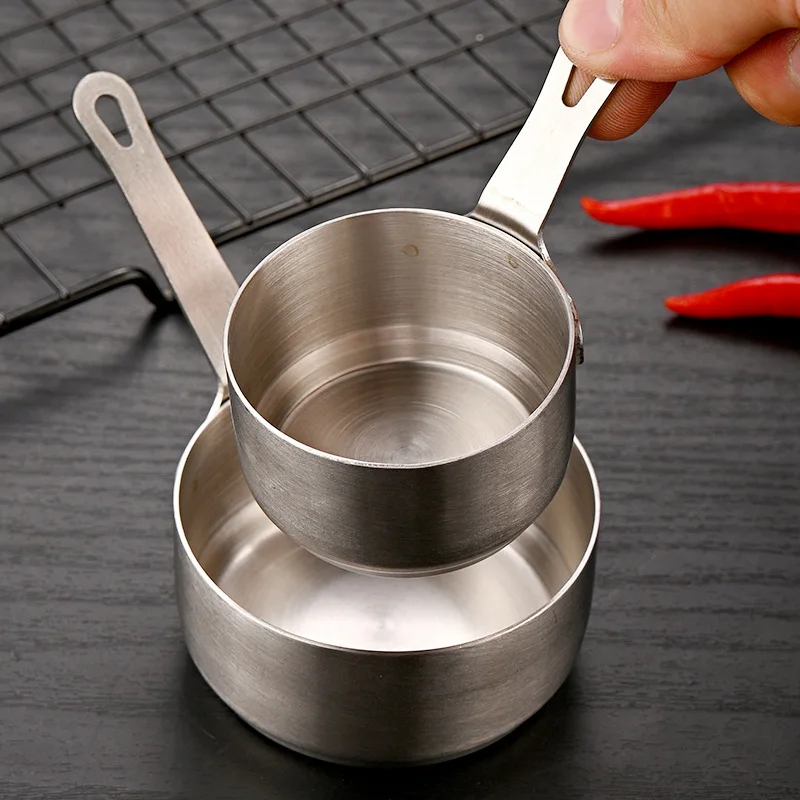 Kitchen Food Grade Seasoning Cup Tableware Stainless Steel Dipping Sauce Cup Round Jam Bowl Metal Sauce Cup