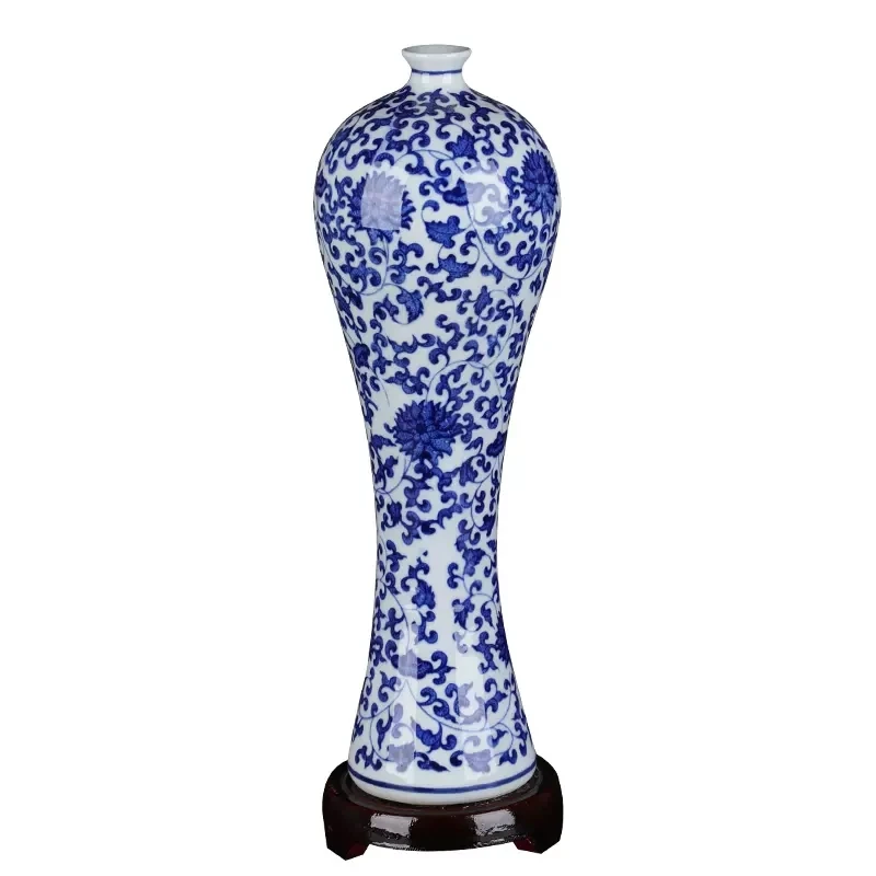 Blue and white antique porcelain Dragon vases