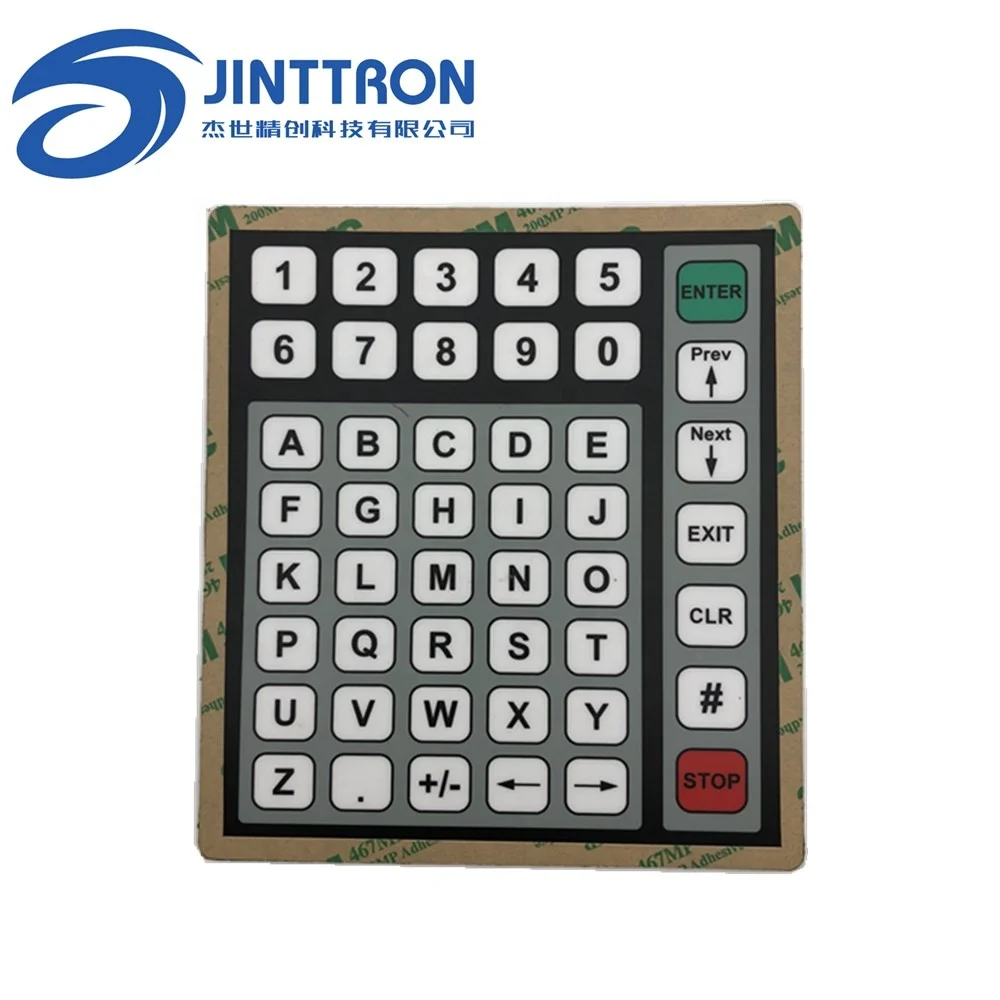 Custom stickers membrane customized keyboard lower cheap price cost PET switch panel for elevator lift electronic lock