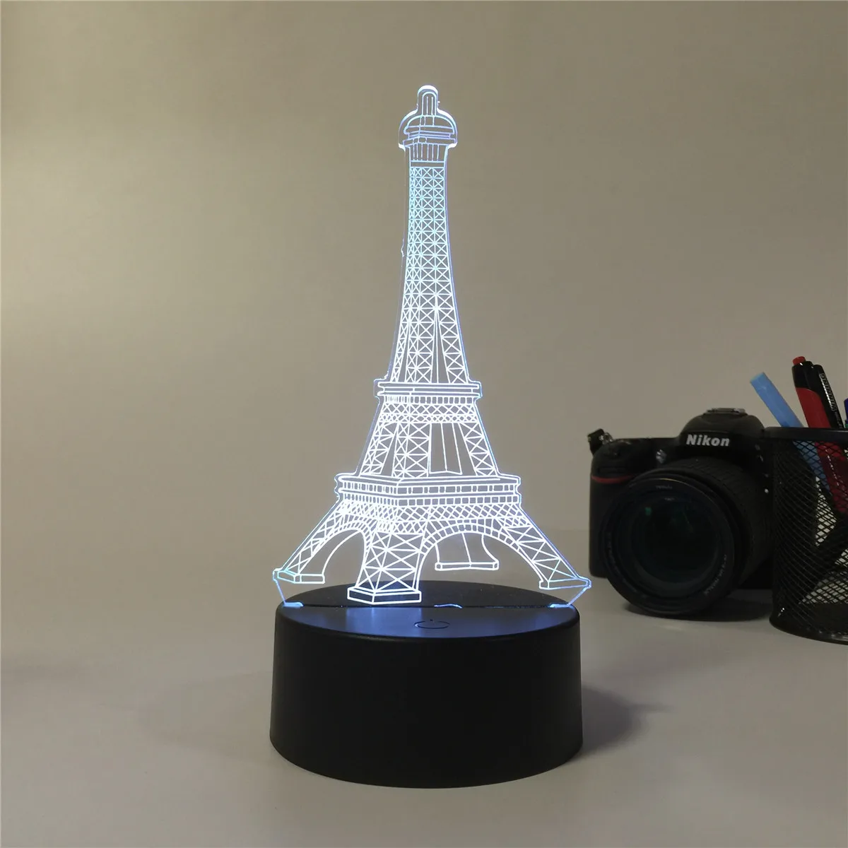 Оптовая продажа 3D акриловые RGB минималистичные украшения для спальни многоцветные мини-размеры USB Power 5 В домашнего использования светодиодный ночник