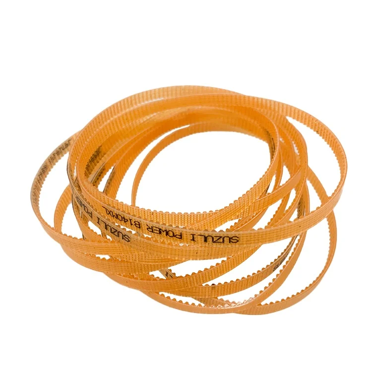 Orange translucent PU timing belt  manufacturer