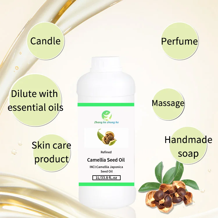 Factory Manufacturer Wholesale Organic 100% Pure Natural Tea seed camellia seed oil In Bulk
