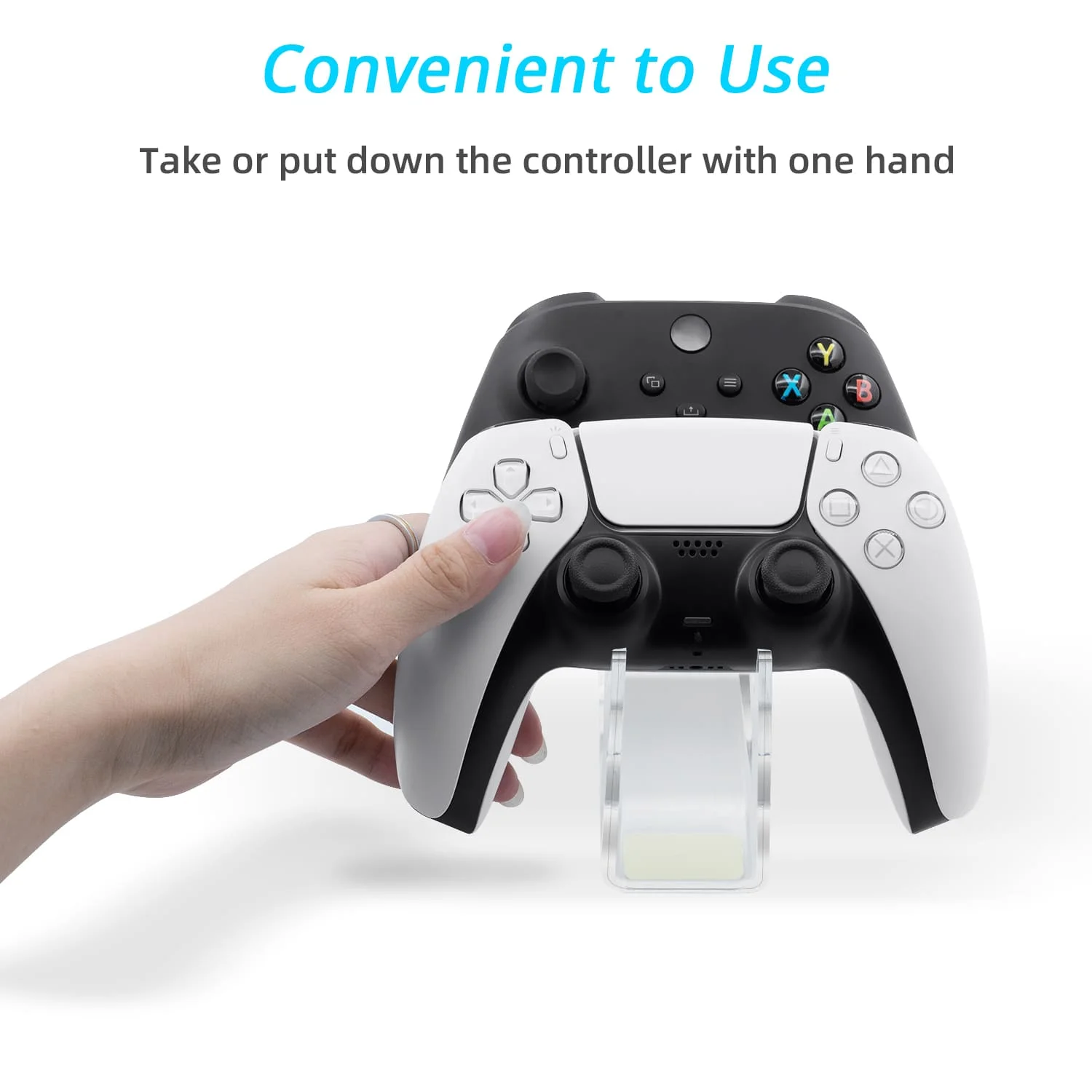 Transparent Gaming Accessories Display Stand for PS5 Controller Base Bracket for Xbox Gamepad Storage Holder for DualSense