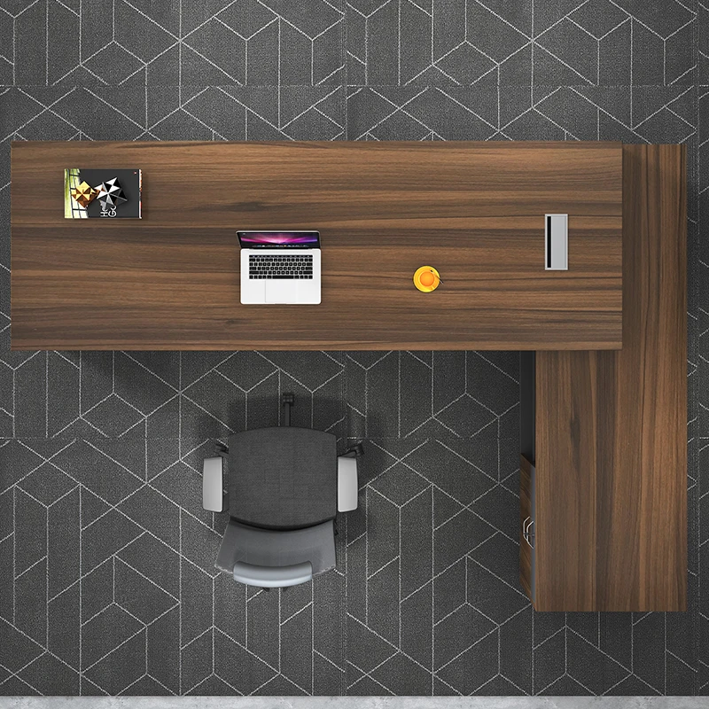 Modern Wooden L shape Executive Workstation Manager Boss Ceo Desk Table For Company Office