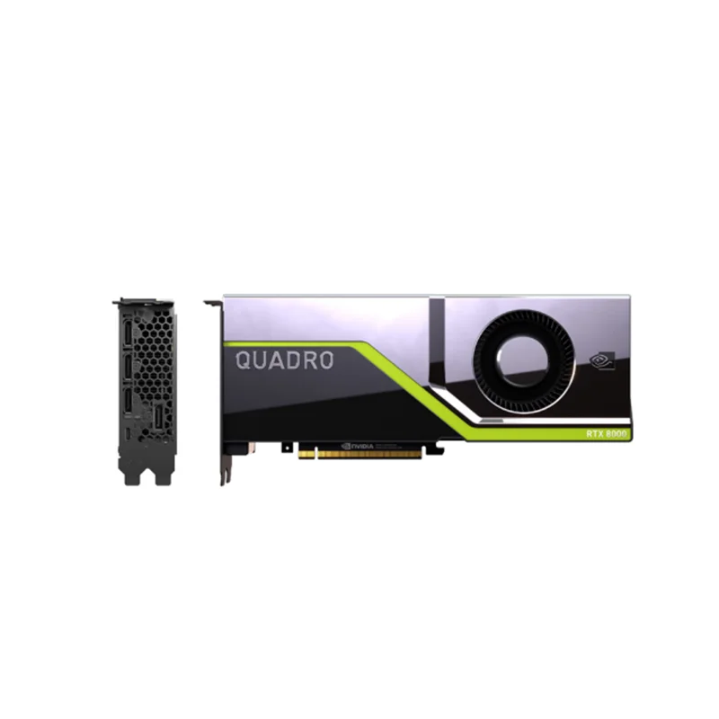 PNY Nvi-dia Quadro RTX 8000 48 Гб 384-бит видеокарта GPU для ноутбука Новая VGA выходной интерфейс Вентилятор Кулер в наличии