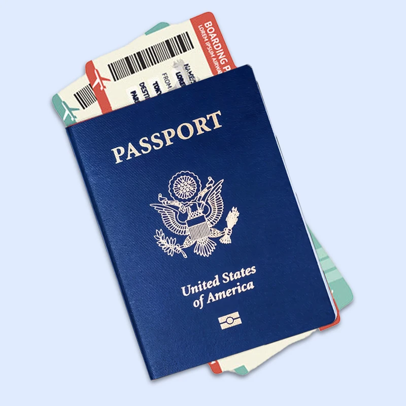 Customized High quality special Paper pets  Passport Printed with Full Color , PU cover traveling sports passport booklets