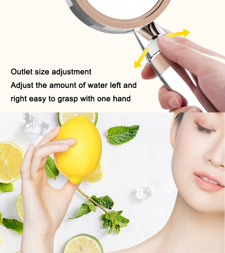 RAINSHOWER Chlorine Remover ionic vitamin C aroma filter chrome shower head