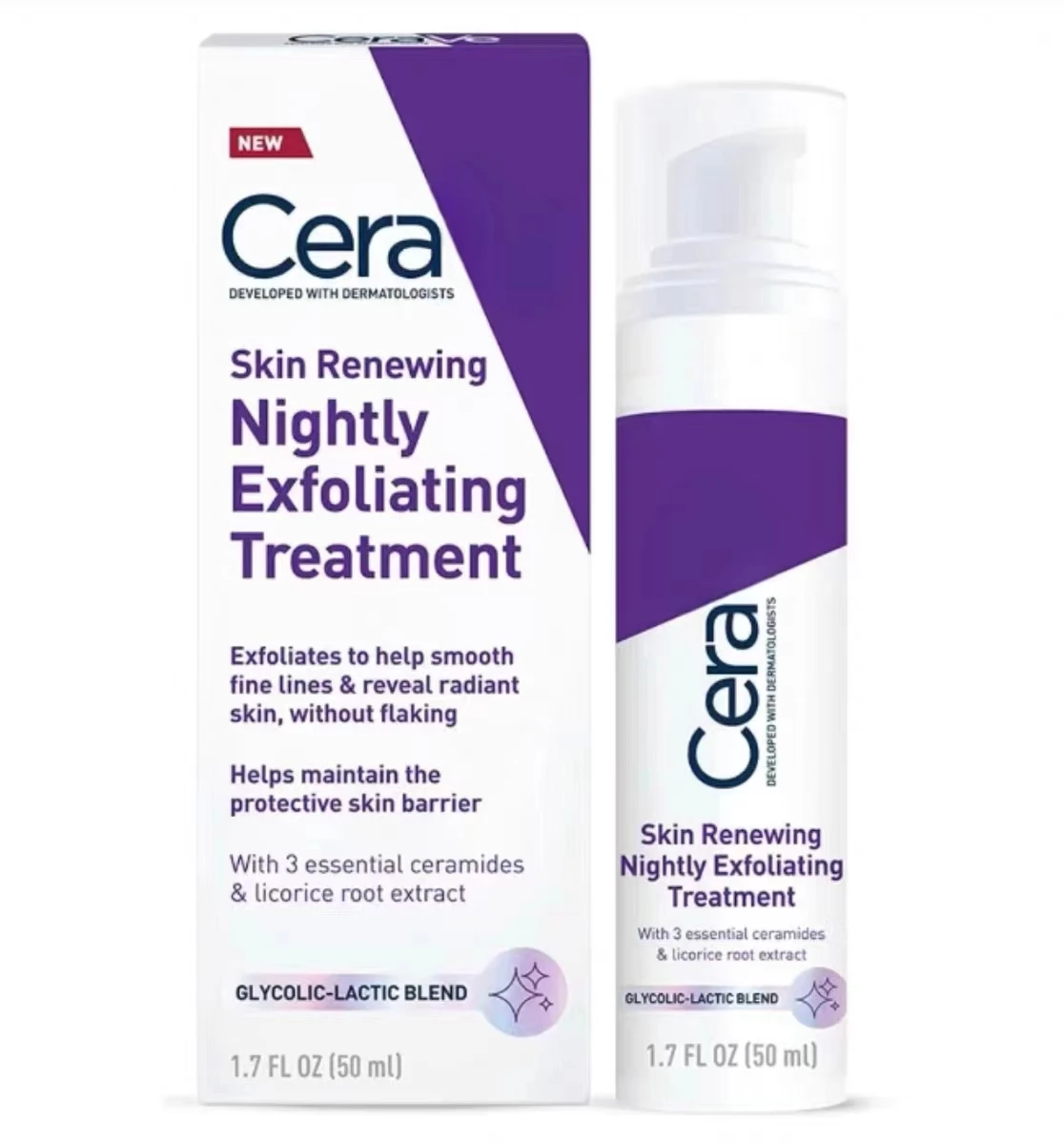 Ceravee 5% fructic acid lactic acid ceramide essence 50ml exfoliating, whitening and skin changing essence