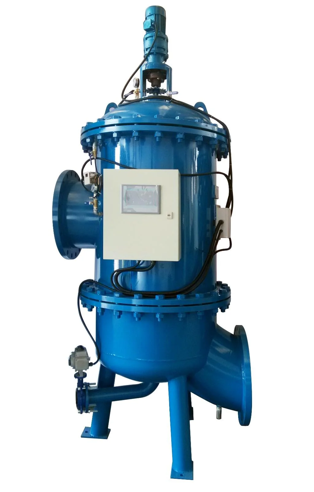 Sucking backwash filter full automatic for sea water filtration