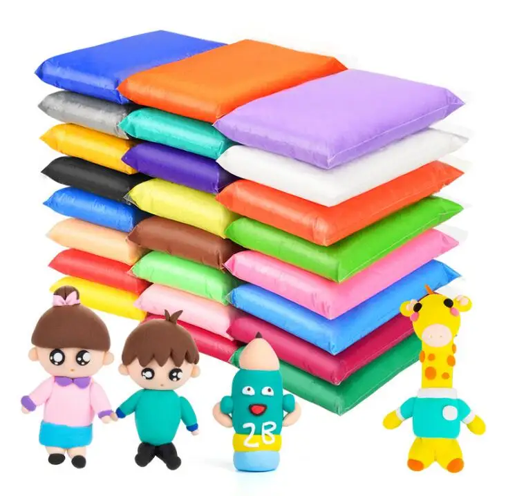 High Quality 1kg/bag Soft Super Light Clay Modeling Air Dry Polymer Clay For DIY Handmade Toys