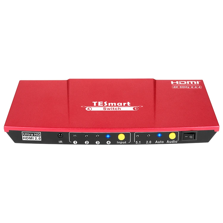 TESmart  High Speed HDMI switcher 4x1 Multi-screen 4K HD HDCP 2.2 video HDMI Switch 4 in 1 out