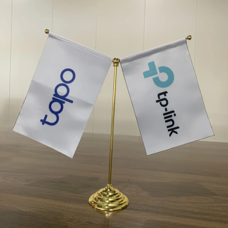 Indoor Flagpole Holder Factory Price Office Table Flag With Pole  Gold Silver Flagpole Indoor Flag pole Metal flagpole base