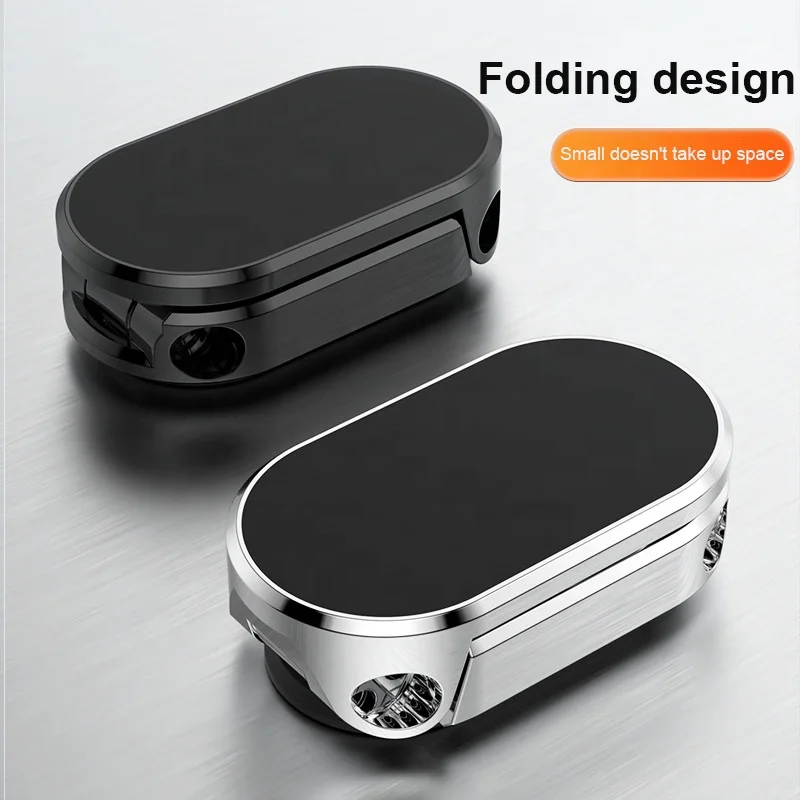 2023 High Quality Folding Magnetic Phone Holder For Car Phone Bracket  Navigation Fixed Support with Sticker Car Phone Holder