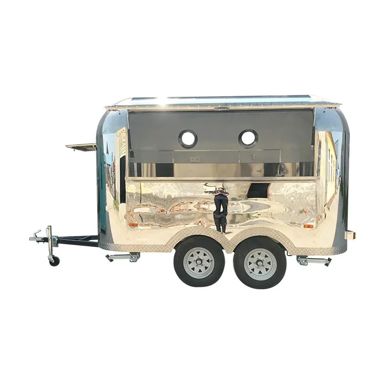 Pizza Hot Dog Ice Cream Airstream Food Truck Food Trailer Food Vending Car For Sale In USA