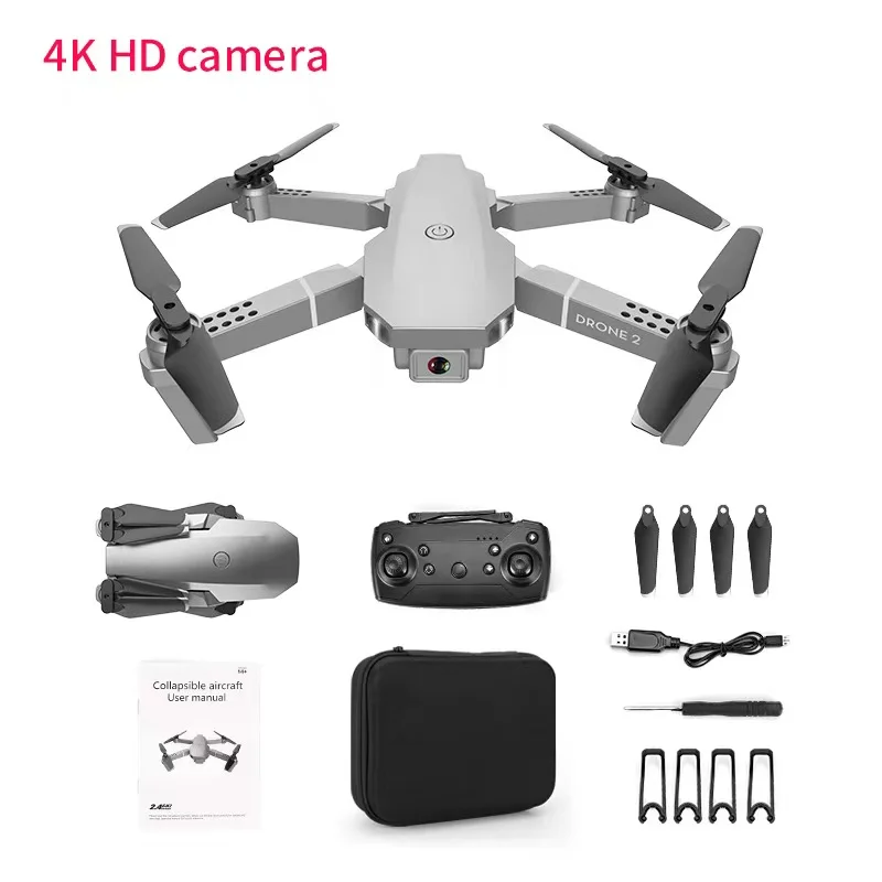 silver Wide Angle Professional Wifi 5g Drone Rc Quadcopter Foldable Hd Adjustment fold Camera Drones