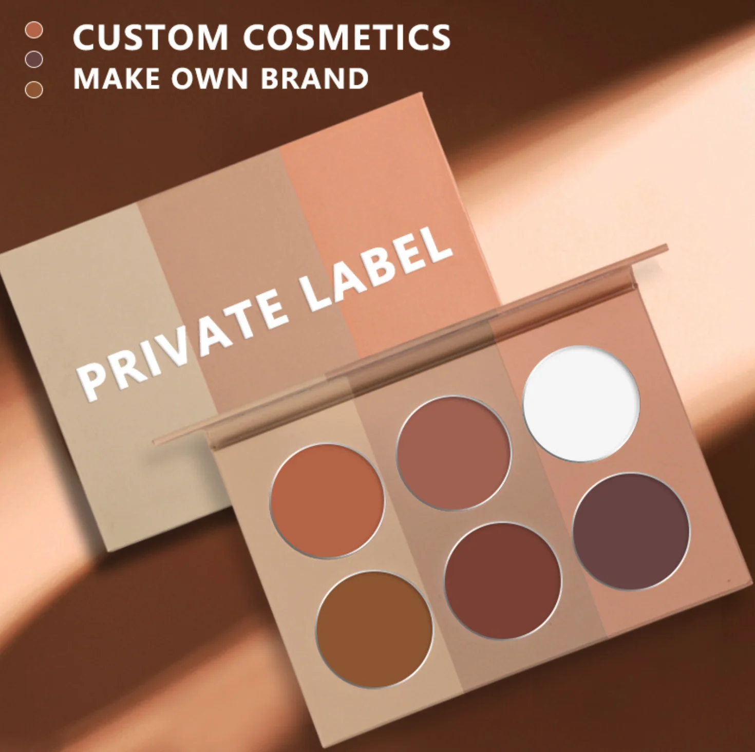 
High pigmented contour powder makeup private label 6 colors contour palette DIY vegan contour 