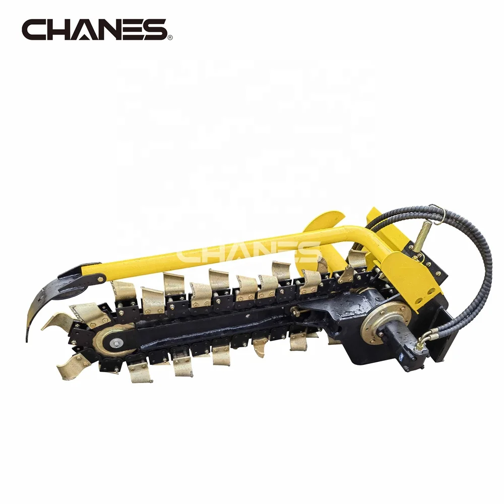 New Mini Loader Trencher Machine Attachment Chain Trencher for Farm Use Core Component Engine Skid Steer