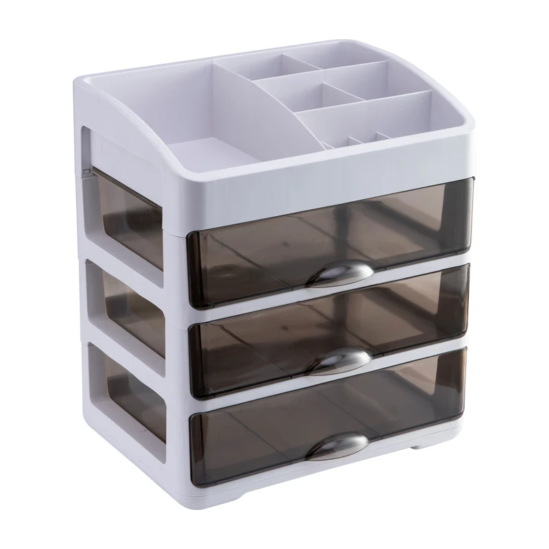 Office File Storage Rack Transparent Drawer Standing Desktop Plastic Stationery Storage Box For A4 Paper,Calculator
