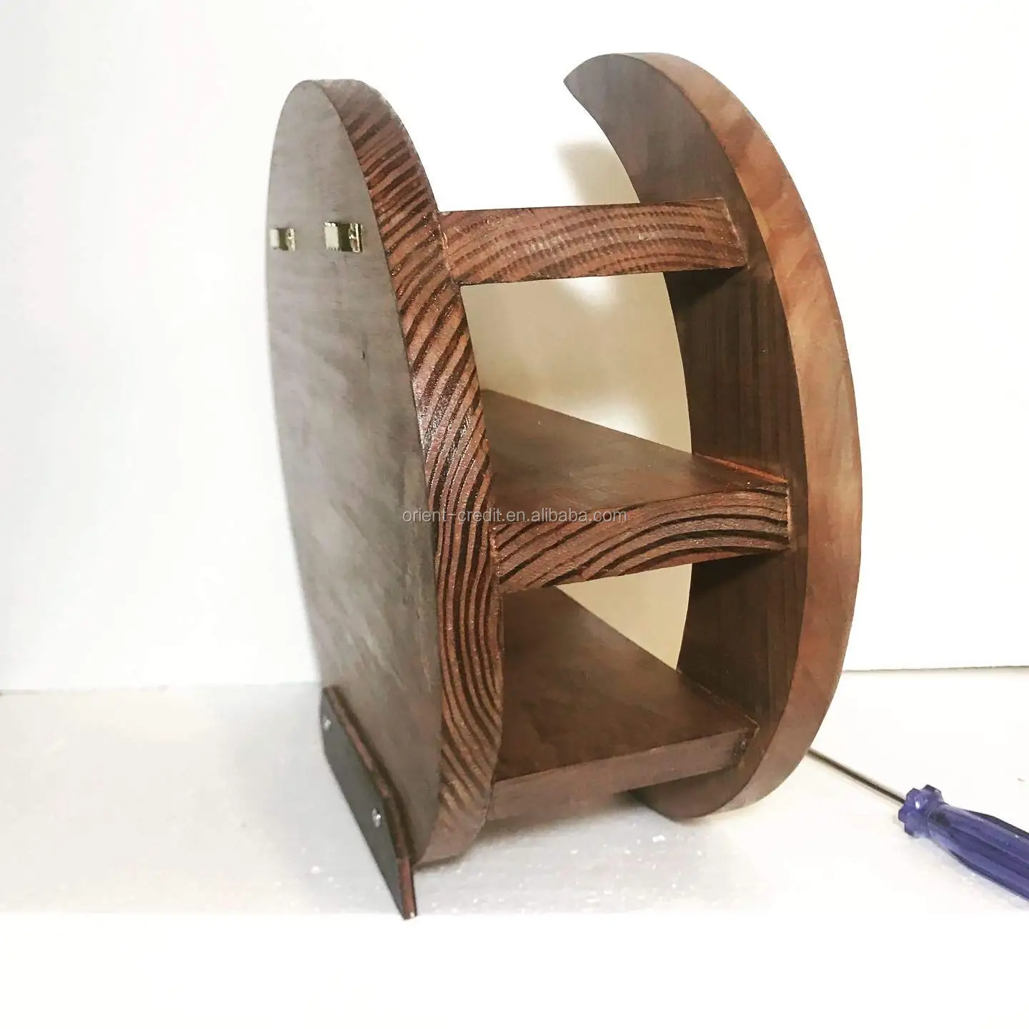 Antique Solid Wood Walnut Floating Shelves Natural Stain Wooden Shelf Essential Oil Shelving Wall Mounted Wood Shelf