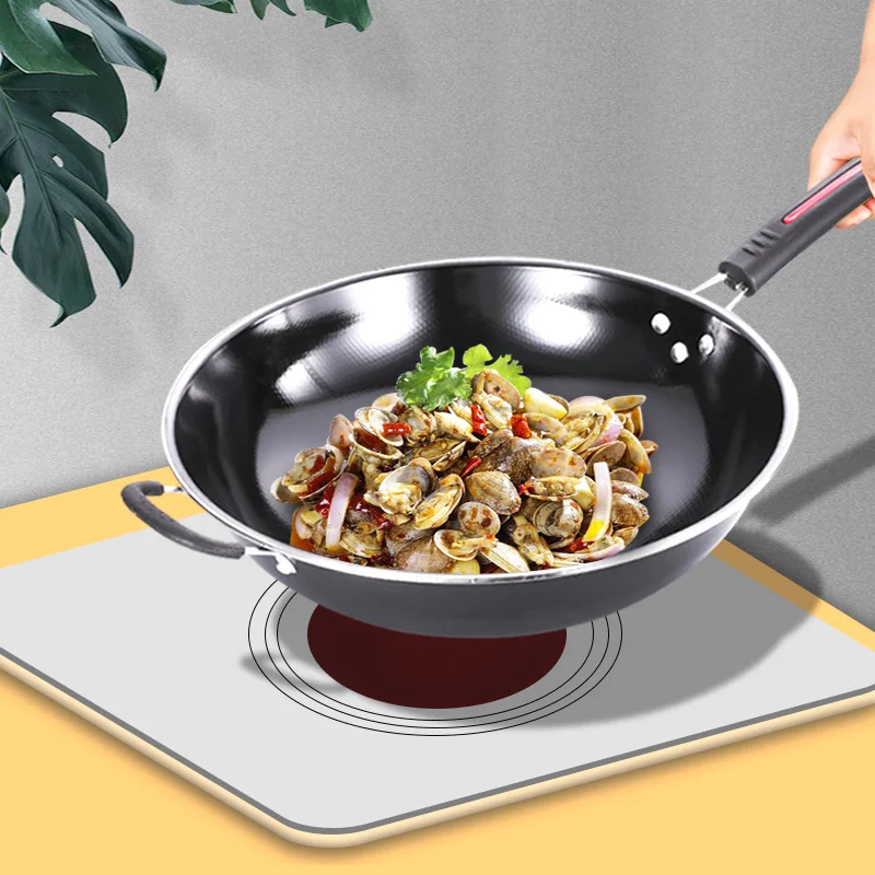 High Quality No-stick large saucepan steak frying Saucepan Thickened Without Coating Non Stick