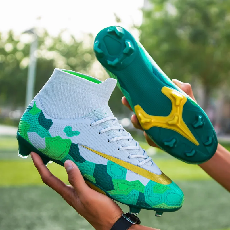 2022 high top AG nail football shoes Chaussures de physical hard boots for men by