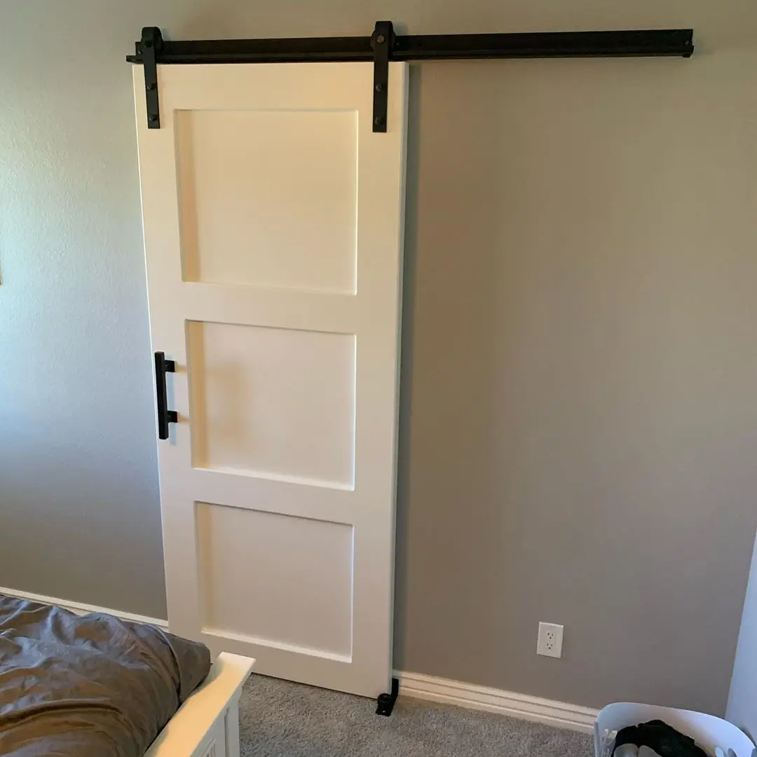 Interior Position Heavy Duty Antique Style Wooden Sliding Barn Door Hardware System Fittings