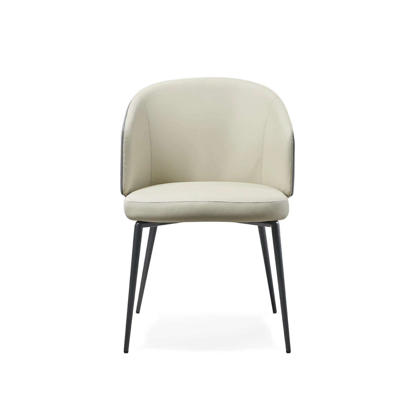 Modern Living Room Furniture Leather Cover Metal Frame Single Accent Armchair Lounge Chair