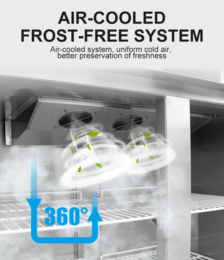 deep freezer double door chiller for vegetable and meat deep upright freezer