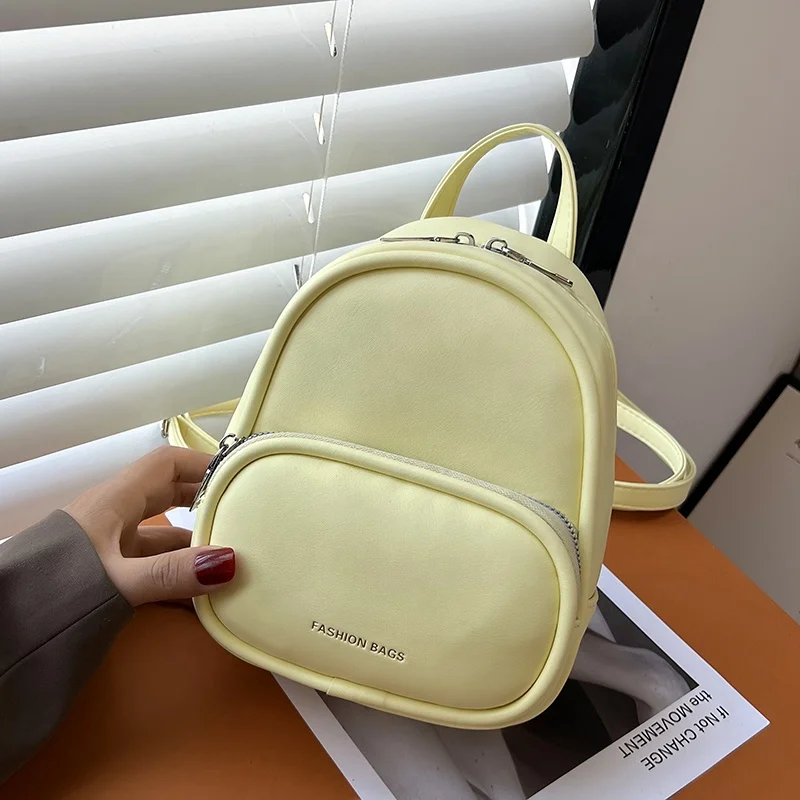 2023 New Arrival Fashion Trending PU Leather Bag Ladies Small Cute Back Pack Girls Travel School Mini Backpack For Women