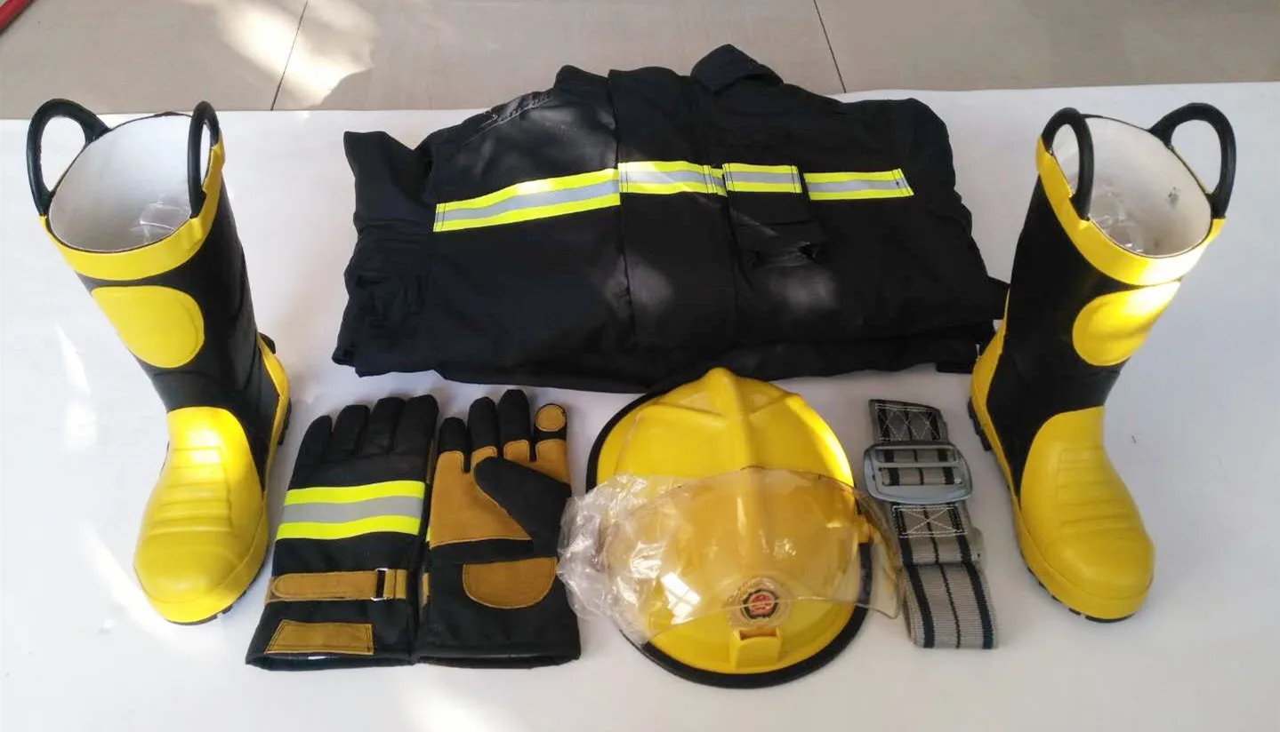 EN certified Fire Retardant Suit  and Marine fire fighting protection suit contra incendios mono fuego traje de hombre