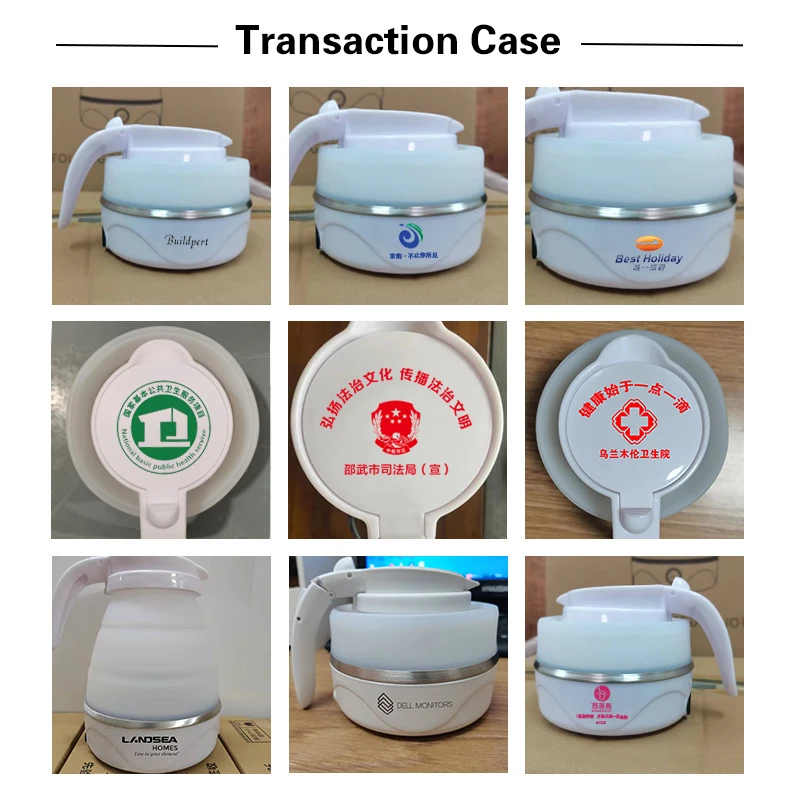 Electric Silicone Kettle Compression Leak Proof Travel Portable Foldable Electric Kettle, 0.6l Small Household