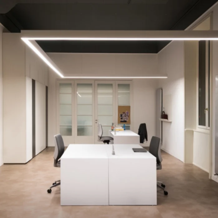 Brandon Rectangular Pendant Light Connectable LED Modern Linear Lighting Systems American Design Chandelier For  For Gym Office