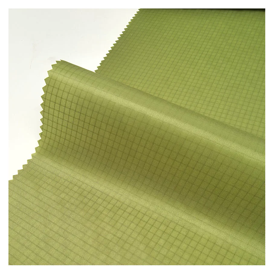 outdoor fabric silicone coated waterproof windproof 240T 40D ripstop nylon taffeta fabric for raincoat/tent/hammock/lining