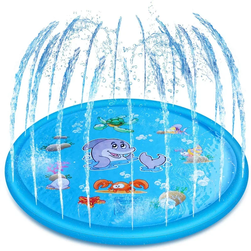 170 см дошкольного Детские Spielen Wasser матовый игры нитка Pad Rasen aufblasbare спрей киссен Im Freien badew