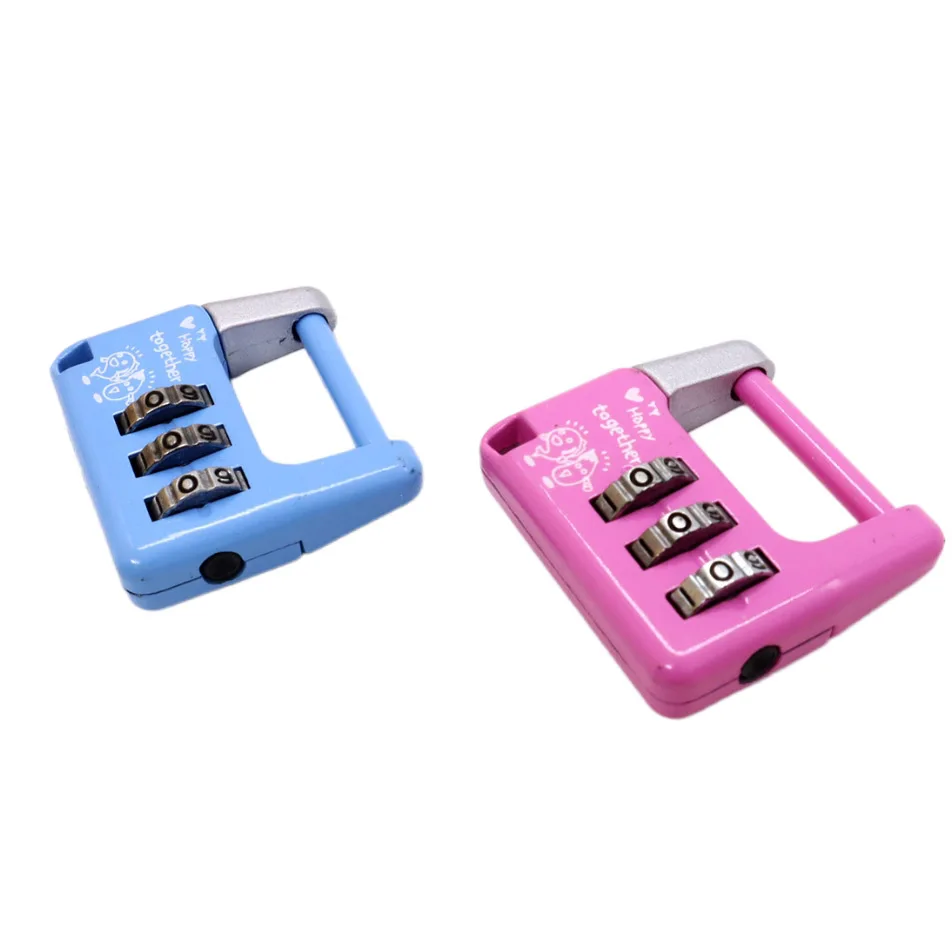 safety locks for kids puzzle combination Combination mini door lock cylinder 4 Digit Padlock mini key lock box