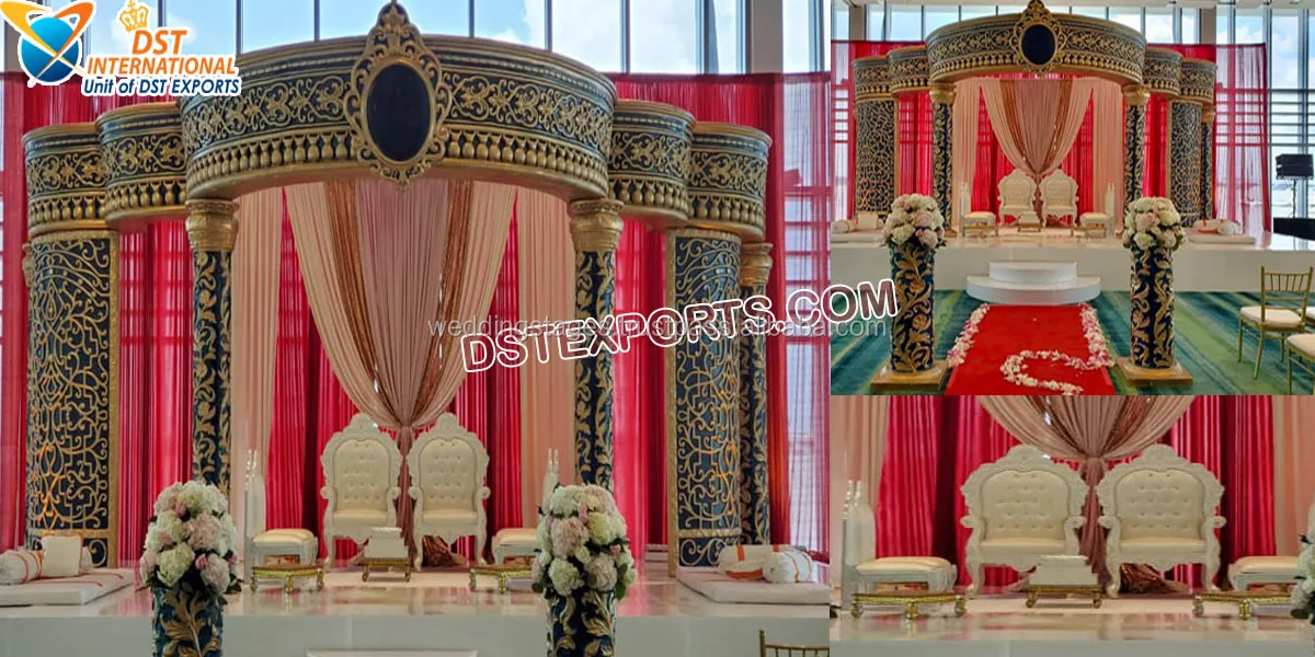 South Indian Wedding Maharaja Crown Mandap Marvelous