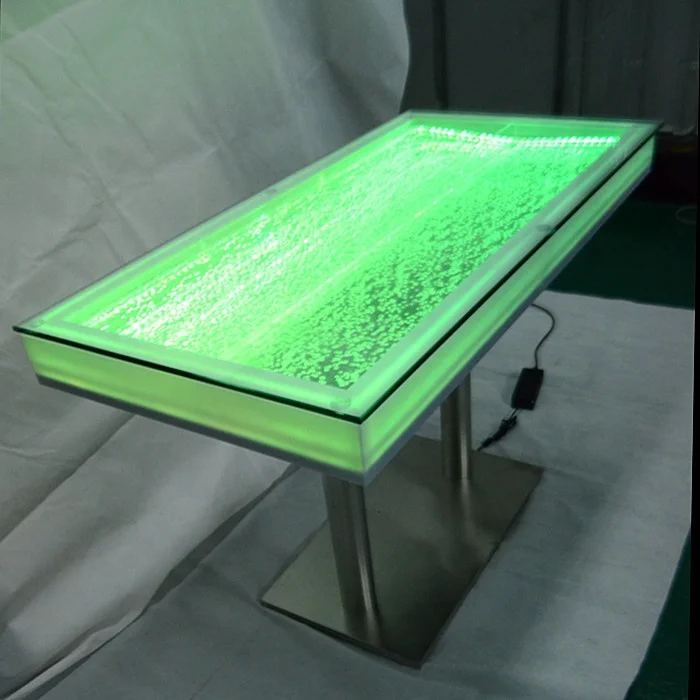 Новый дизайн, мебель для отеля, ресторана, Светодиодный светящийся аквариум, обеденный стол для ресторана