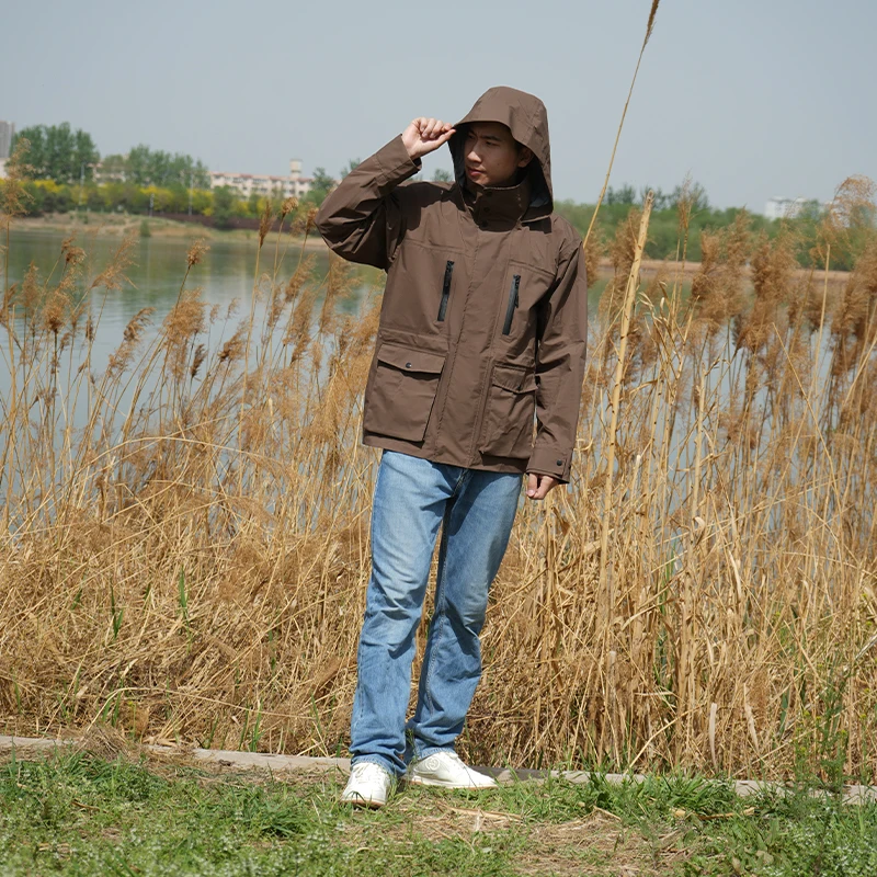 Waterproof 30,000mm Packable Rain Jacket Women hard shell Waterproof Raincoat with Hood Jacket Windbreaker