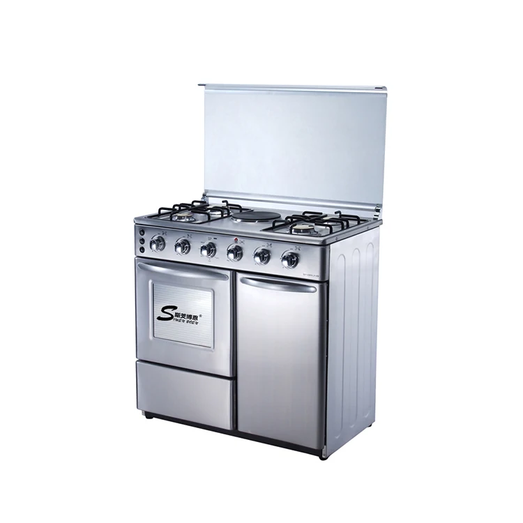
Kitchen stove and oven for home 4 burner gas stove and 1 electric hot plate with oven gas range with oven 5 burners 