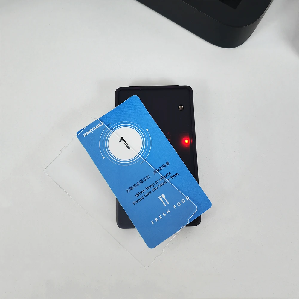 Wireless Fast Food Bar Customer Call Vibrating Coaster Pager Beeper Restaurant Guest Queue Paging System Manufacturer For Cafe