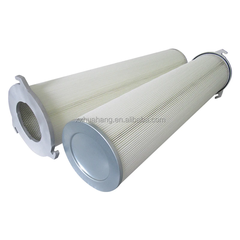 Three-ear quick-install foldable polyester fiber dust filter cartridge customize dust collector filter element
