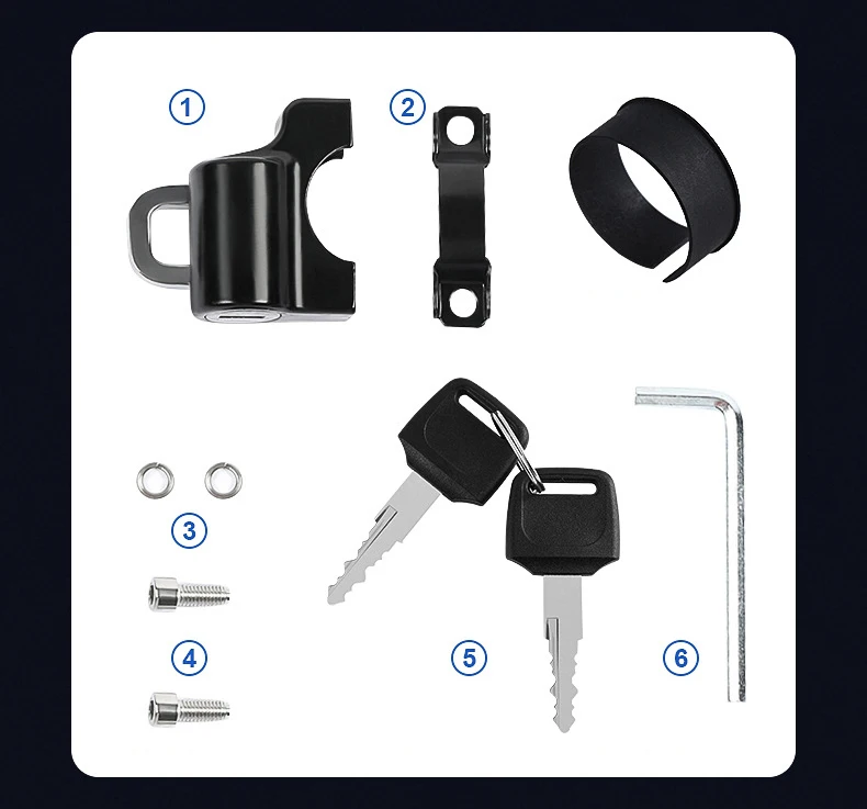 Electric bicycle helmet anti-theft lock fixed multi-function bicycle handlebar helmet lock