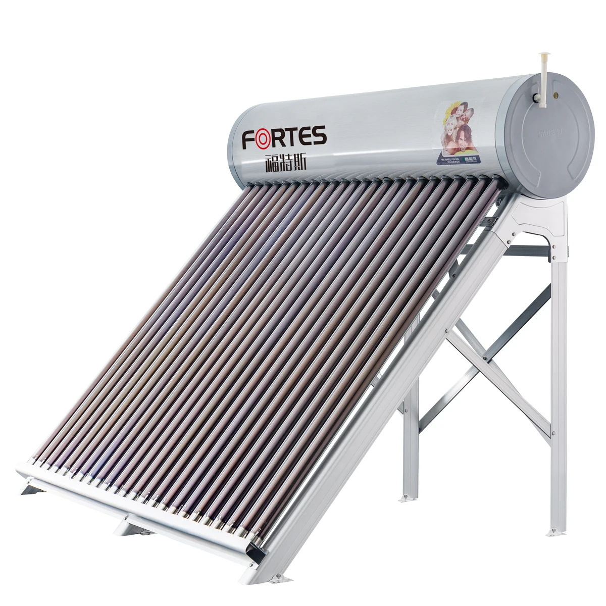 Солнечный водонагреватель с вакуумными трубками оцинкованная сталь нагреватель воды на солнечных батареях 100л 200л 240л 300л