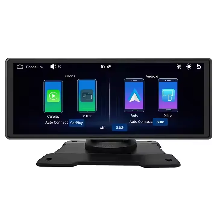 9.3 inch pnd wireless android carplay car BT player portable audio and video system