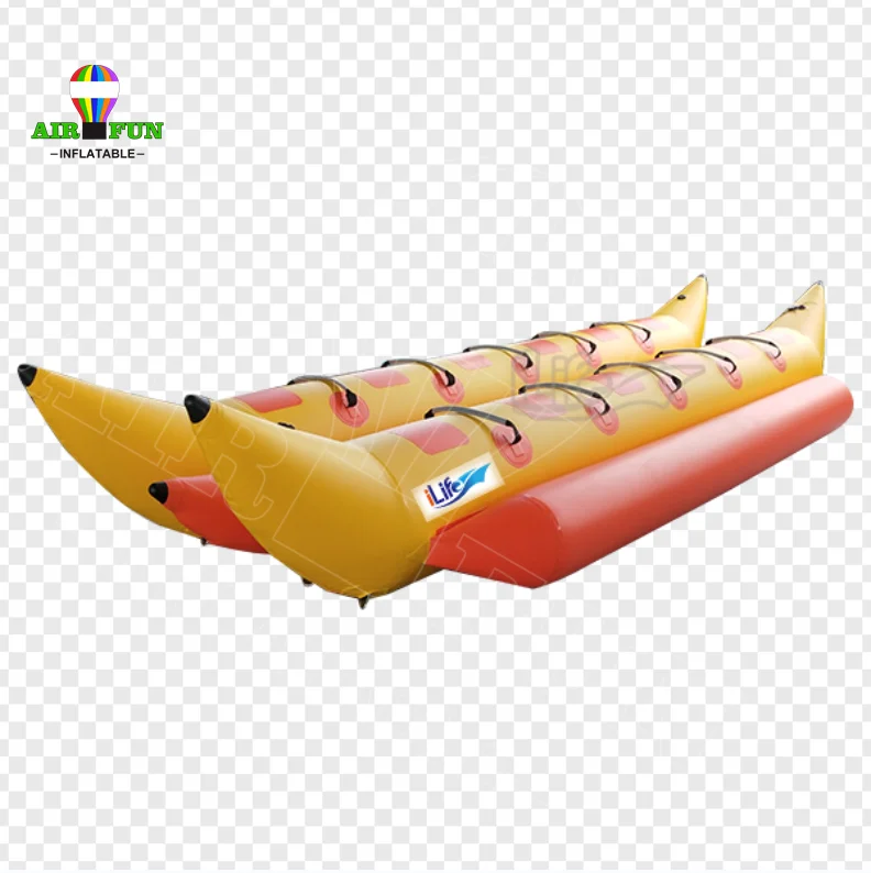 Надувная лодка Airfun надувная буксируемая трубка оборудование для игры в воду 8 мест морской летающей рыбы с электрическим насосом