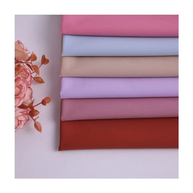 Растягиваемая в 4 направлениях, твиловый Материал стиль повторно полиэфирная костюмная ткань Тиар для женщин штаны и брюки