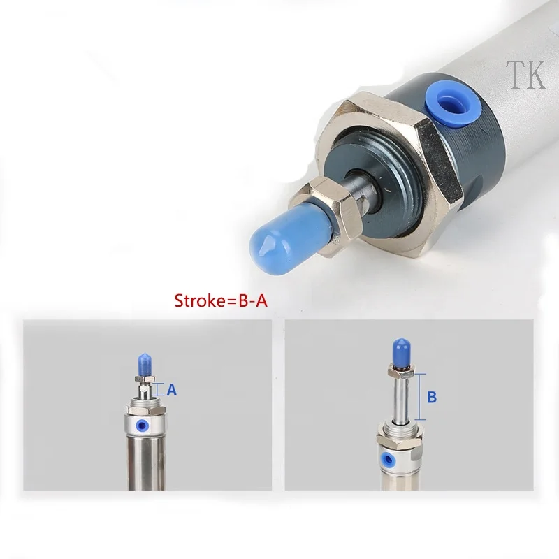 AirTAC Type MAL MAL16 MAL20 MAL25 Series  Aluminum Barrel Mini Cylinder